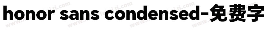 honor sans condensed字体转换